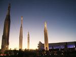Rocket Garden at night